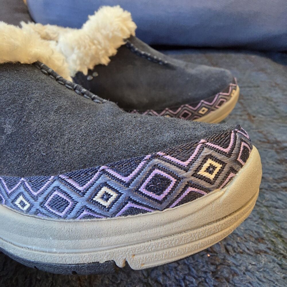 Ryka Adventure Mid Sneakers Womens US 10M Multi Faux Fur Lined Comfort Slip On - Picture 7 of 7